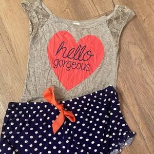 ModCloth Hello Gorgeous Polka Dot Pajama Set